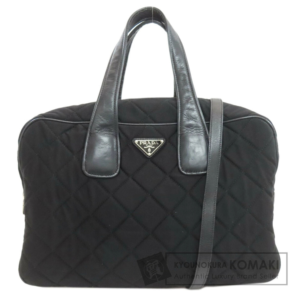 Prada Quilted Handbag Canvas